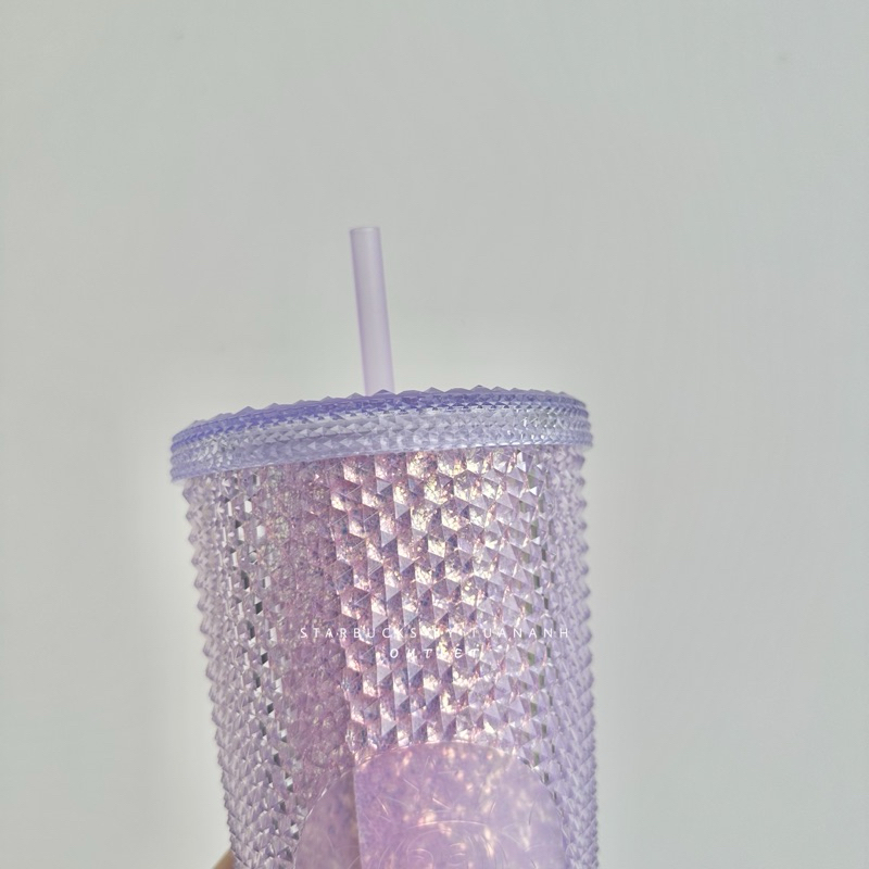 Ly Starbucks Studded Glitter Purple 710ml
