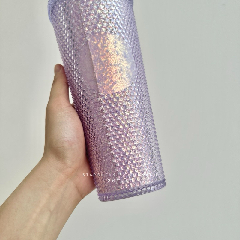 Ly Starbucks Studded Glitter Purple 710ml