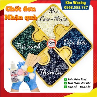 Sáp wax lông Bluezoo cho da nhạy cảm siêu bám lông 100g