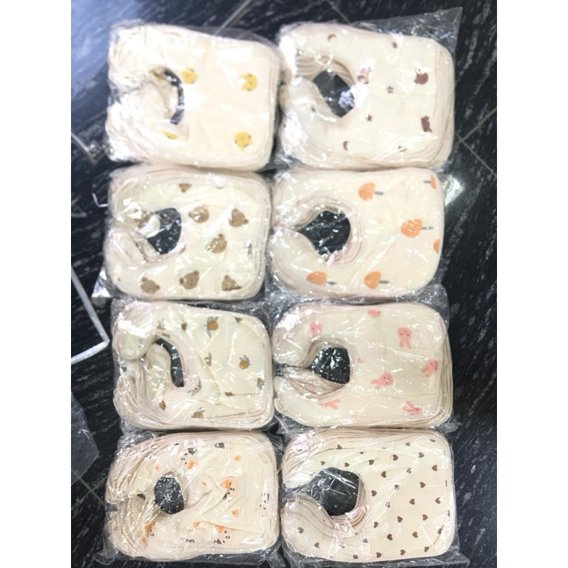 Yếm Vuông Muslin 2 Cúc Bấm Xô Mềm Mại Thấm Hút, An Toàn Cho Bé