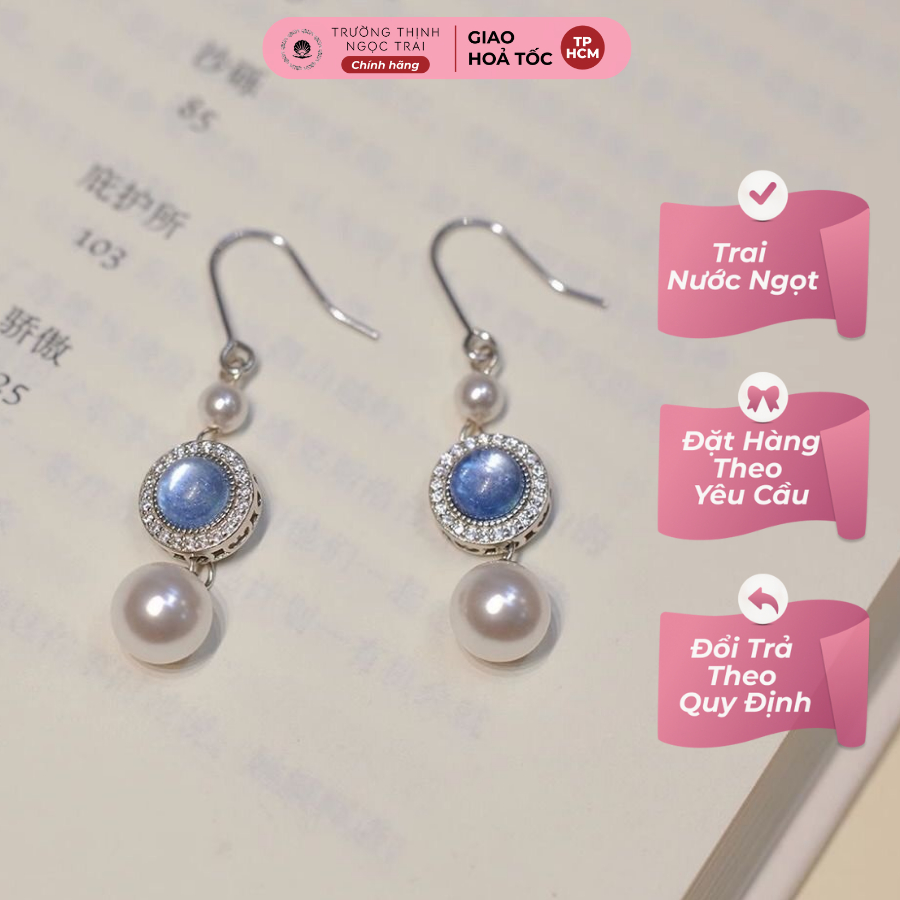 Bông Tai Ngọc Trai Mix Hạt Sợi Dài Siêu Tinh Tế, Xinh Xắn, Thời Trang - Ngọc Trai Trường Thịnh