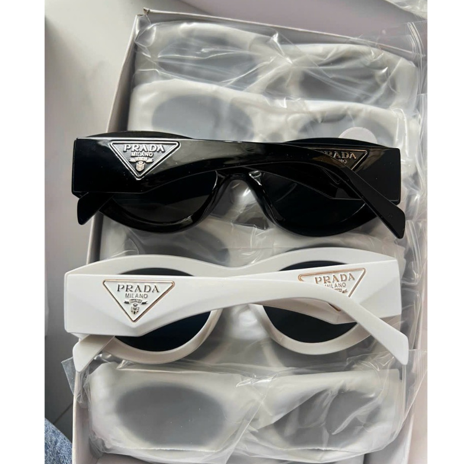 Kính mát thời trang nữ dáng mắt mèo tag 𝐏𝐫𝐚𝐝𝐚 mới nhất kèm hộp Bisouhanoi KRM20