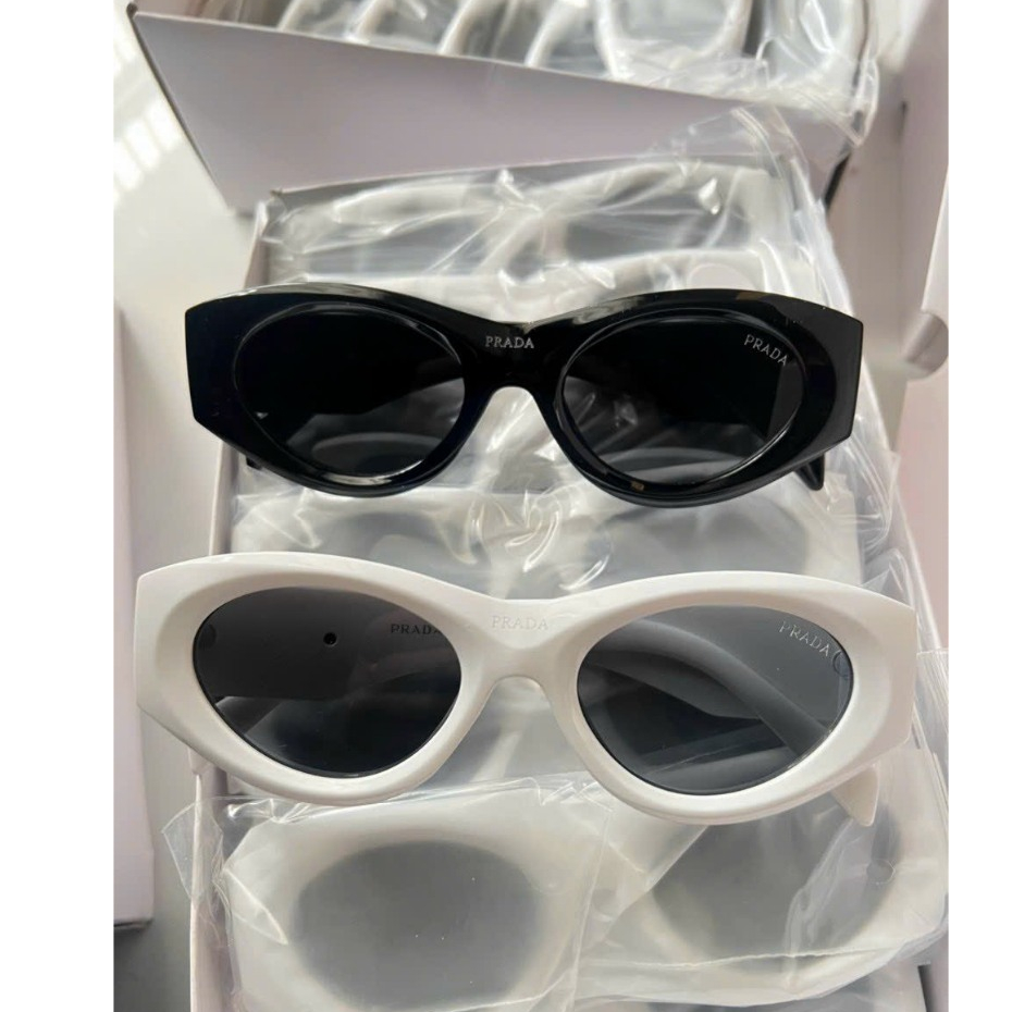 Kính mát thời trang nữ dáng mắt mèo tag 𝐏𝐫𝐚𝐝𝐚 mới nhất kèm hộp Bisouhanoi KRM20