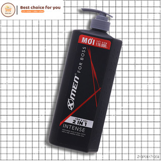 [ Chai 850gram ] Tắm gội 2 in 1 Xmen Boss Intense hương nước hoa 850g (Đỏ)