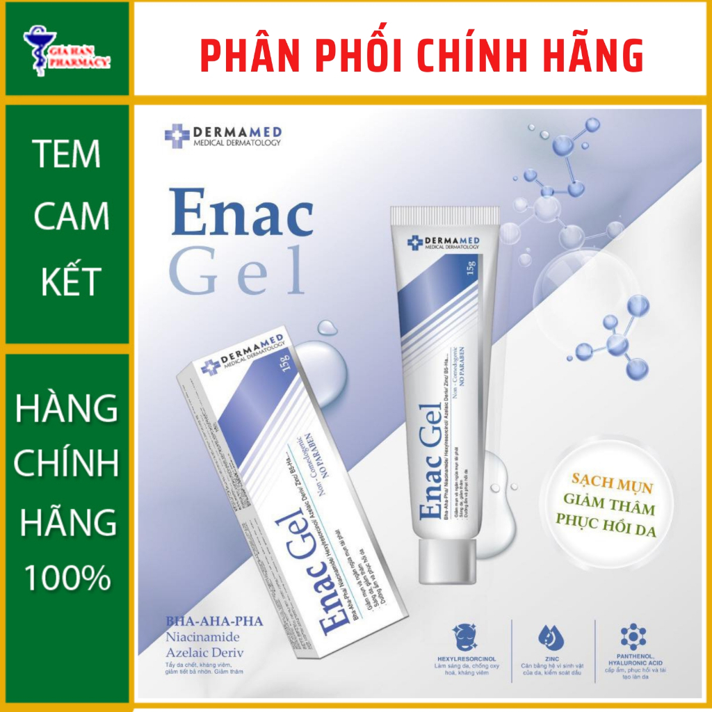 Enac Gel giúp sáng da, giảm thâm, ngăn ngừa mụn tái phát  - NT Gia Hân