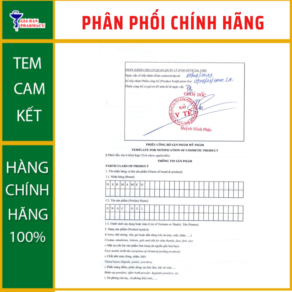Enac Gel giúp sáng da, giảm thâm, ngăn ngừa mụn tái phát  - NT Gia Hân