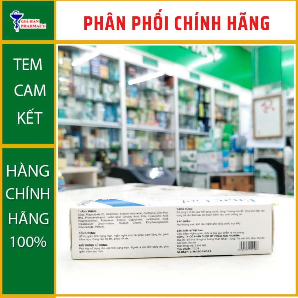 Enac Gel giúp sáng da, giảm thâm, ngăn ngừa mụn tái phát  - NT Gia Hân