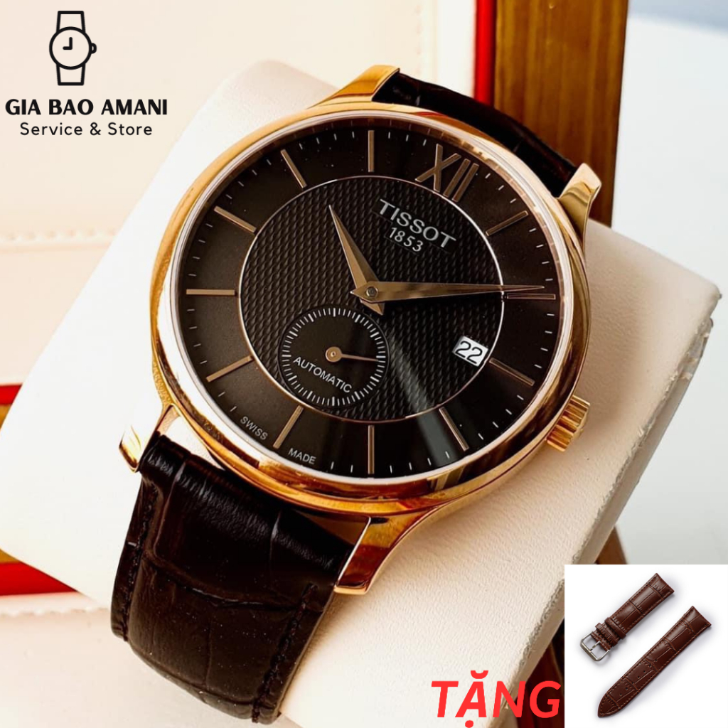Đồng Hồ Nam TISSOT Small Second Cafe T063.428.36.068.00 Chính Hãng Tặng Dây Da Cao Cấp