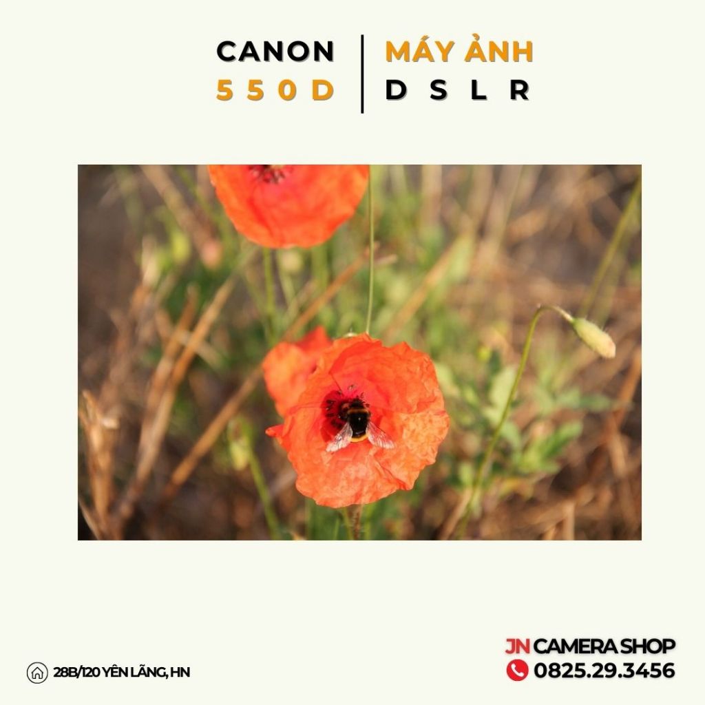 Bộ máy ảnh Canon 550D Kit 18-55mm Tặng Loa Che Nắng ,fillter bảo bệ ống kính