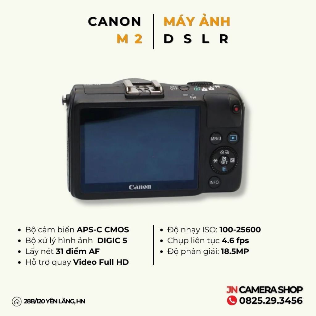 Canon EOS M2 + Lens EF-M 18-55mm