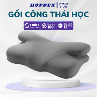 Gối Công Thái Học HOPDEX Hỗ Trợ Giảm Đau Cổ Vai Gáy Chống Ngáy Thiết Kế Thích Hợp Cho Mọi Tư Thế Ngủ