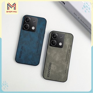 Ốp lưng da lộn mịn Xiaomi Redmi Note 13 , Note 13 pro , Note 13 pro plus , M6 pro , X6 5G chữ dập chìm êm tay