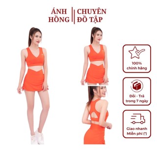 Đồ Tập Gym Nữ Hot Trend Set Váy 2 Lớp Tập Thể Dục Gym Yoga Aerobic Nữ( SP-03 )