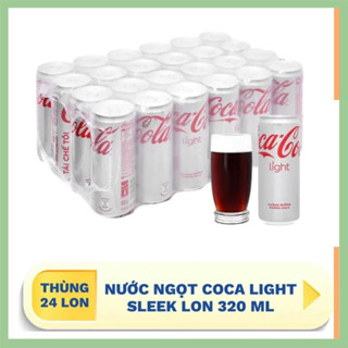 [ hỏa tốc] thùng 24 lon nước ngọt Coca Cola Light 320ml