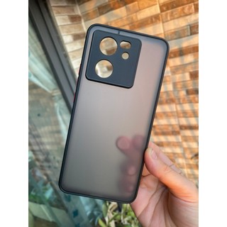 Ốp lưng cứng nhám mờ viền silicon bảo vệ camera cho Xiaomi Redmi K60 Ultra/ Mi 13T/ 13T Pro