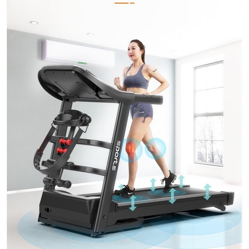 Máy chạy bộ đa năng A7 AB SPORT gấp gọn,Bluetooth công suất 3.0 tốc độ 1-14km/h BH 5 năm (phiên bản mới)