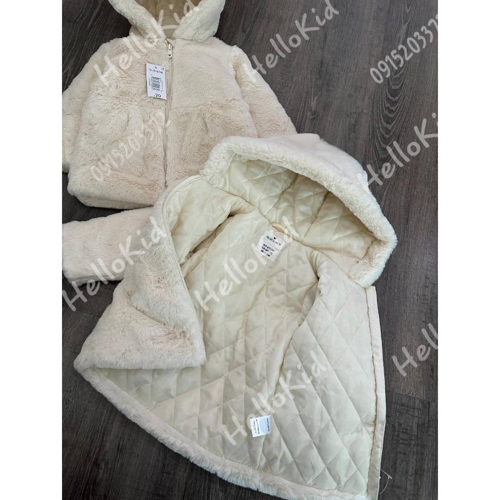 Áo khoác lông gạo MTL UK cho bé