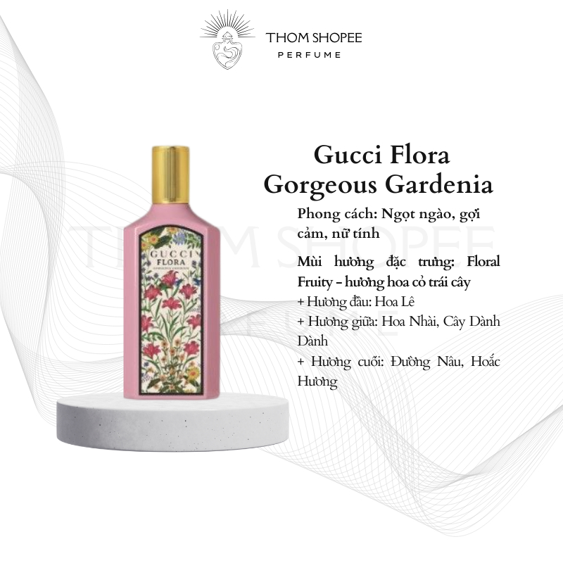 Chính hãng Nước hoa nữ chiết gucci flora 10ml free ship nước hoa nữ nồng nàn tinh tế thơm house - C17