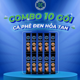 Cà phê hòa tan k black 2 in 1 - cà phê đen hòa tan k coffee cho gu đậm đà