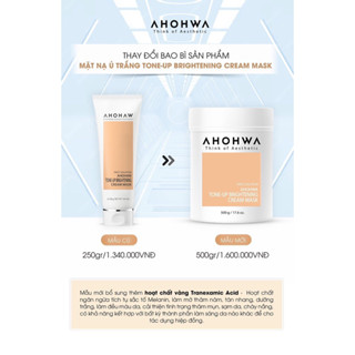 Mặt Nạ Ủ Trắng Ahohaw First Solution 50g - Mask Kem Cho Làn Da Trắng Sáng Bật Tone
