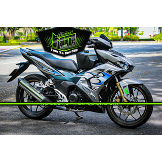 Tem rời Winner X V3 mẫu lửa xanh dán xe bạc siêu hot 2023