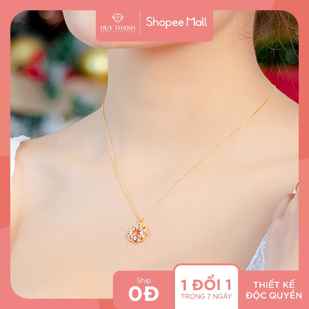 Dây Chuyền Vàng Tây 14k DCMAMD536 Huy Thanh Jewelry