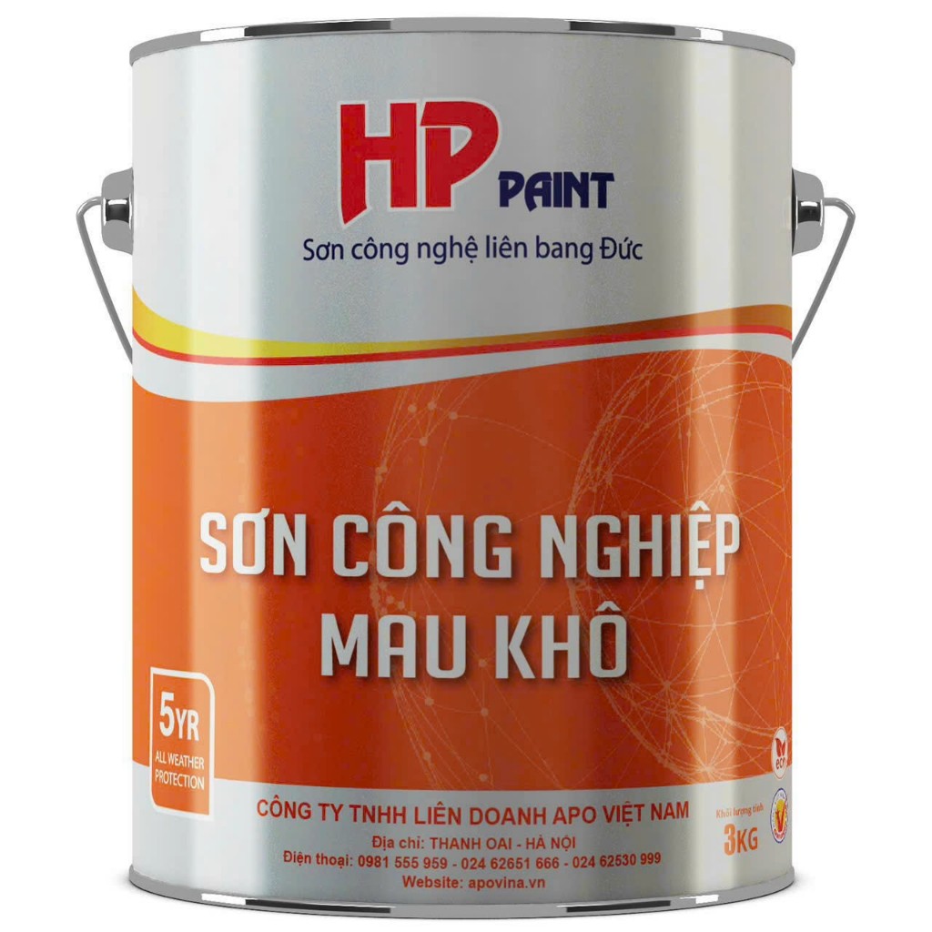 Sơn công nghiệp mau khô loại 3Kg