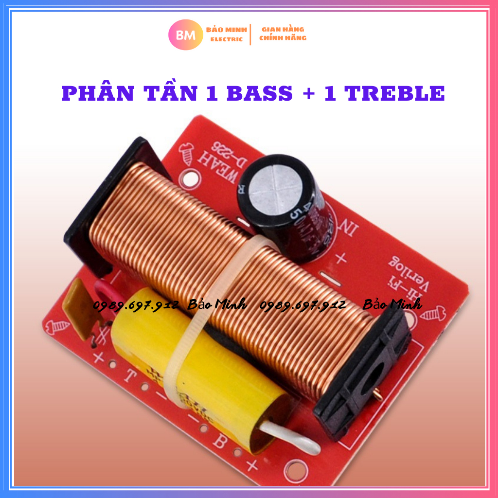 [Giá 2 mạch] Phân tần 2 đường tiếng WEAH D226 nhập khẩu cao cấp | Âm thanh HiFi | Dùng cho các loa nhỏ Bass 30 đổ lại