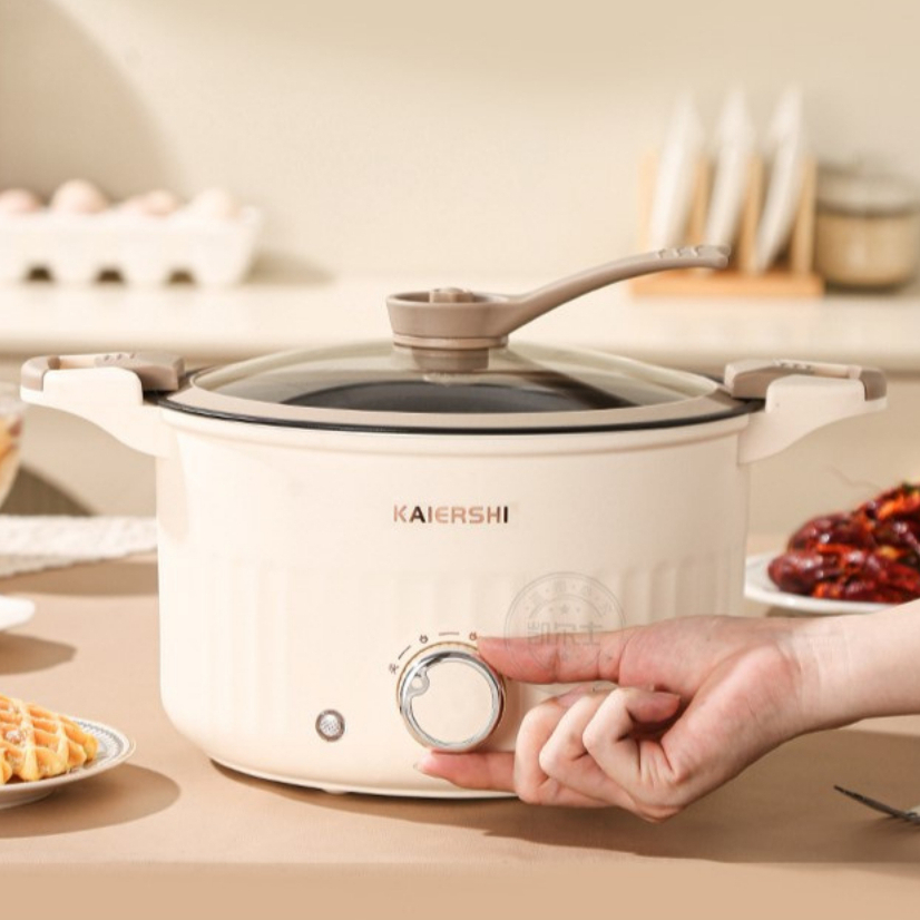 Nồi áp suất KaierShi công suất 800W chế độ hẹn giờ, nồi đa năng nấu canh dung tích 5L, hầm xương siêu tiện lợi