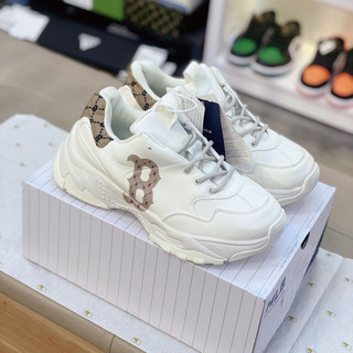 Giày M.L.B gót nâu sneaker nam nữ [ ẢNH THẬT-FULL BOX ]