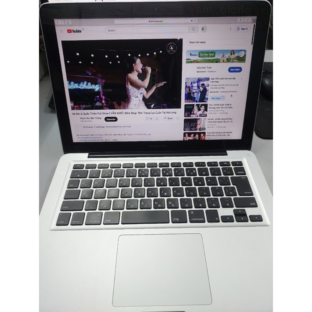 Laptop Mỹ A1278 ( P7350 ram 4g hdd 160g màn 13.3" )