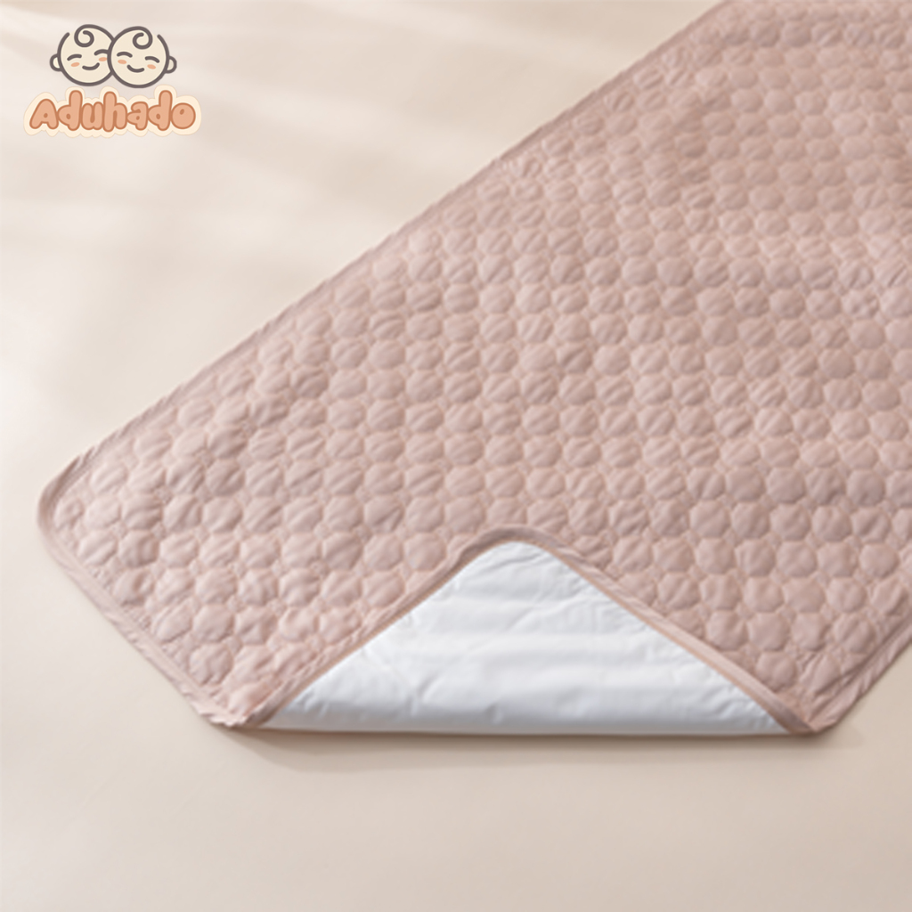 GA Chống Thấm Lót Chống Thấm Vải Xơ Đậu Nành Vải Phi Lựa Trần Bông Hưu Cơ Organic Cho Bé Đi Học 60*120 CM