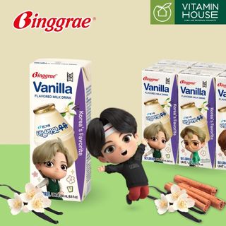 [Mix 6 Vị] Lốc 6 hộp Sữa Binggrae 200ml