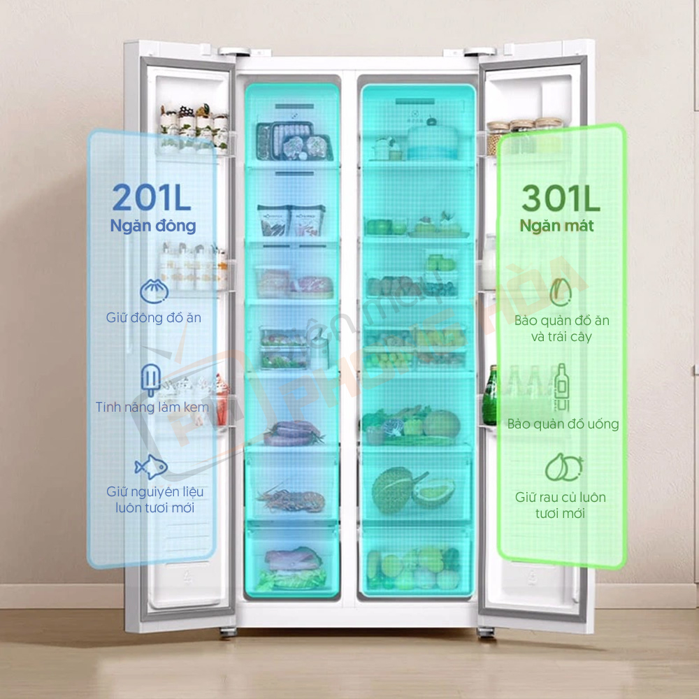 Tủ lạnh kính pha lê Xiaomi Mijia 502L