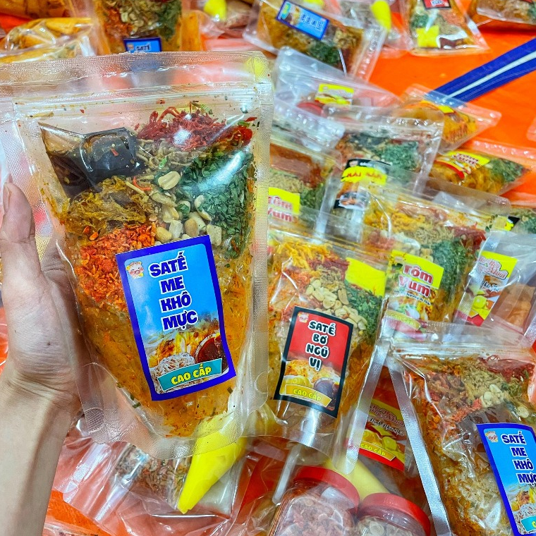 BÁNH TRÁNG TOPPING CAO CẤP NHIỀU VỊ 200GR TÚI ZIP - THÈM GÌ CŨNG CÓ