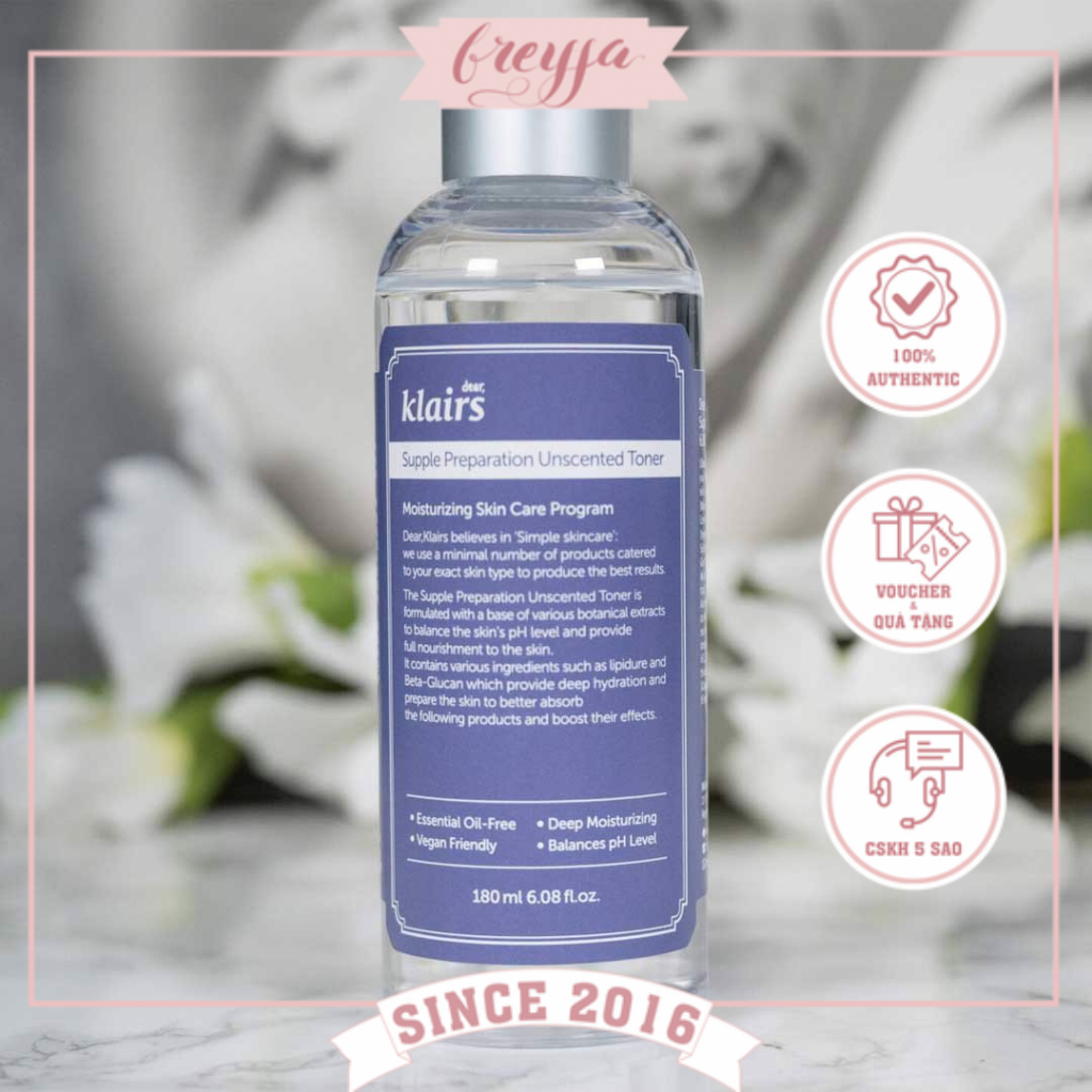 Nước hoa hồng không mùi dưỡng ẩm da và làm mềm da K.lai.rs Supple Preparation Unscented 180ml - Freyja.store