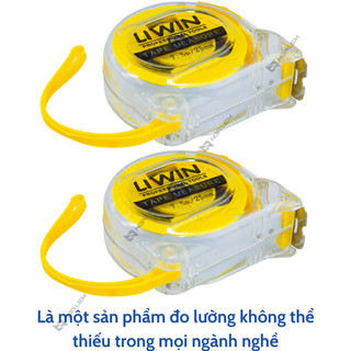 Thước Kéo Trong 1 Mặt Số Lớn (3M, 5M, 7M5, 10M) Liwin