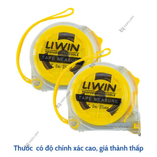 Thước Kéo Trong 1 Mặt Số Lớn (3M, 5M, 7M5, 10M) Liwin