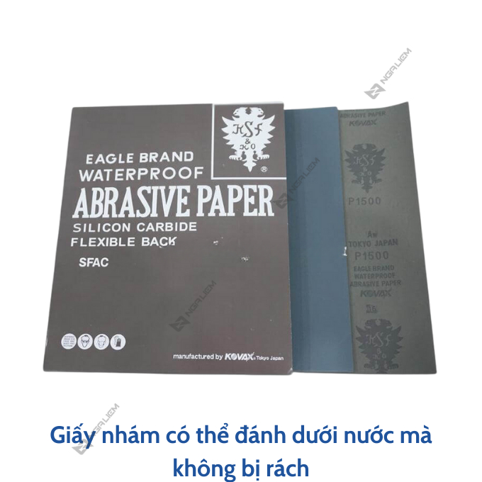 Giấy nhám nước màu đen nhập khẩu từ Nhật Kovax