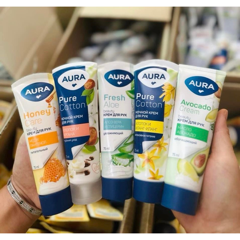 Kem dưỡng da tay lụa Aura của Nga