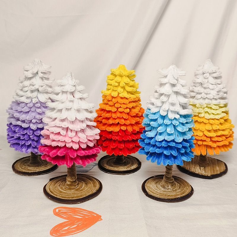 Cây thông Noel bằng kẽm nhung DIY làm quà tặng, trang trí Giáng Sinh