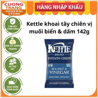 Kettle khoai tây chiên vị muối biển & dấm 141g