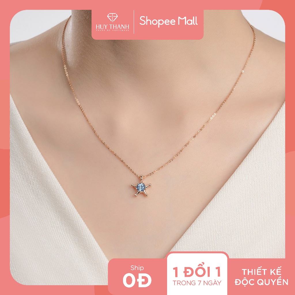 Dây Chuyền Vàng Tây 14k DCMAMD573 Huy Thanh Jewelry