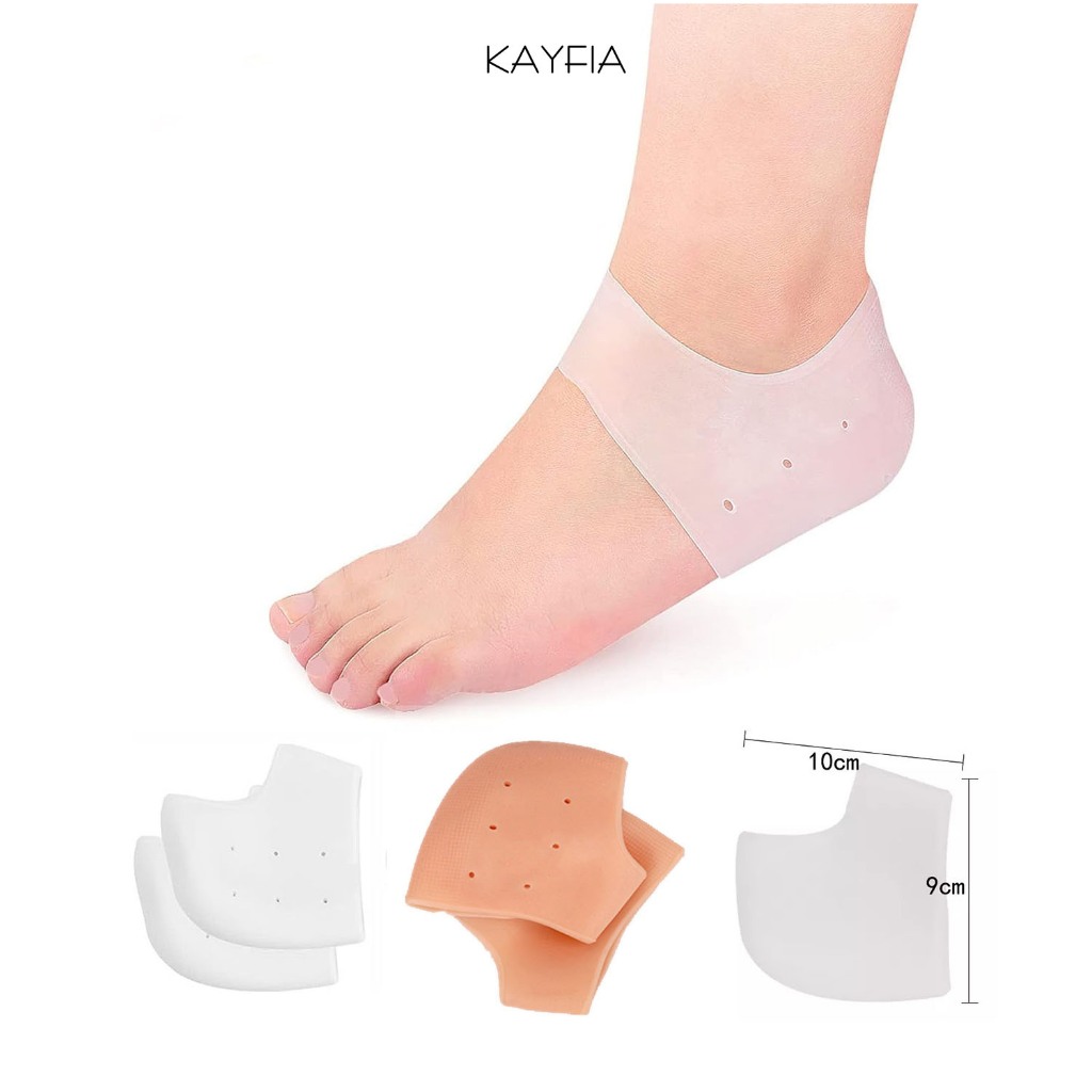 Vớ Bao Gót Chân Silicon KAYFIA Có Lỗ Thoáng Khí giúp giảm đau gót chân, gót chân bị nứt, gót chân