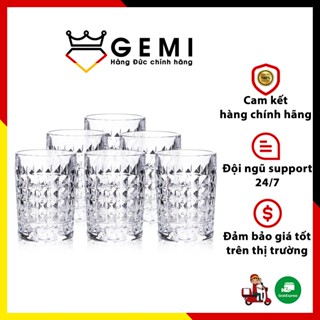 Bộ 6 cốc pha lê Bohemia Diamond 230ml, sản xuất tai Séc