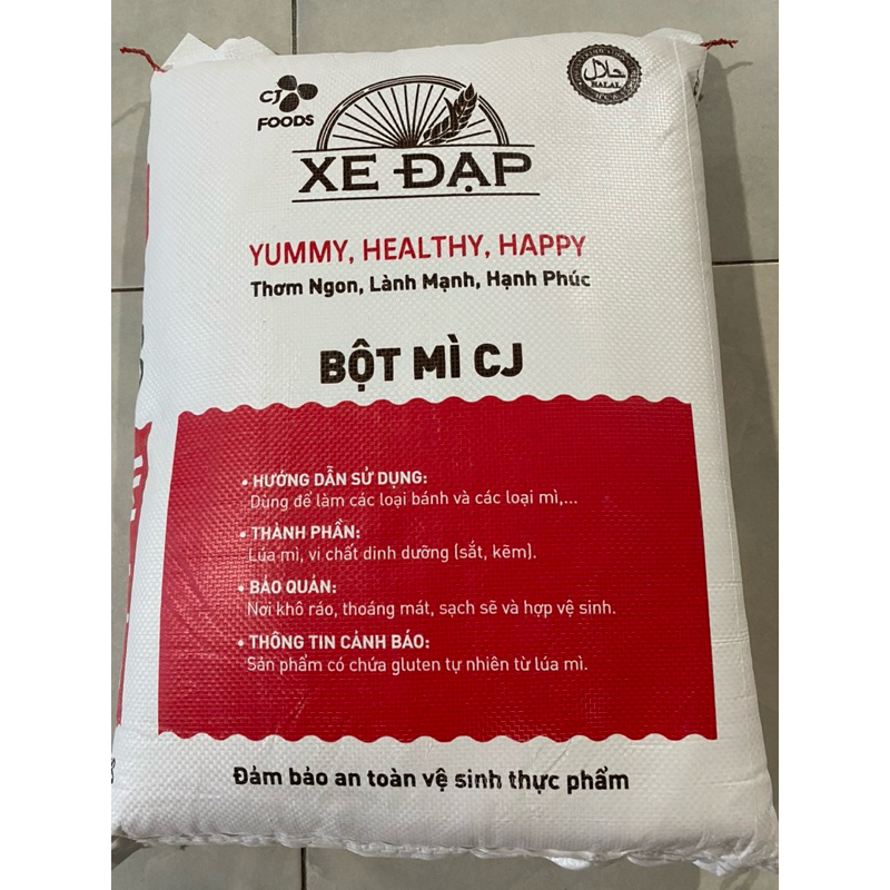 Bột mì đa dụng Xe Đạp loại 10kg, Bột mì Hàn Quốc  làm bánh mì, bánh bao, mì sợi, tôm gà tẩm bột..