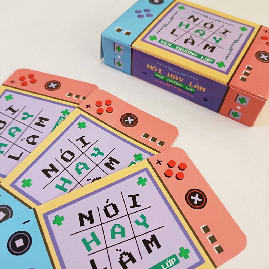 Bộ bài Nói Hay Làm Ver Trường Lớp gồm 50 lá, Trò chơi Truth Or Dare Lói Hay Lèm dành cho học sinh, ver trong sáng