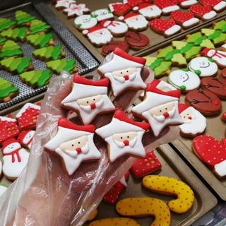 BÁNH QUY VẼ TRANG TRÍ COOKIE ICING - GIÁNG SINH