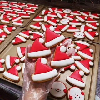 BÁNH QUY VẼ TRANG TRÍ COOKIE ICING - GIÁNG SINH