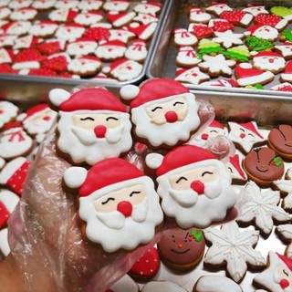 BÁNH QUY VẼ TRANG TRÍ COOKIE ICING - GIÁNG SINH